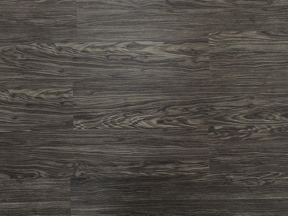 کفپوش LVT چوب خاکستری تیره 6×36 اینچ 3 میلی متر نصب چسب پشت خشک