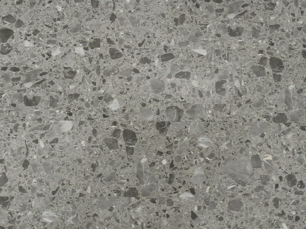 کاشی SPC-WG Stone Look Medium Grey Terrazzo 9×36 اینچ 6.5 میلی متر